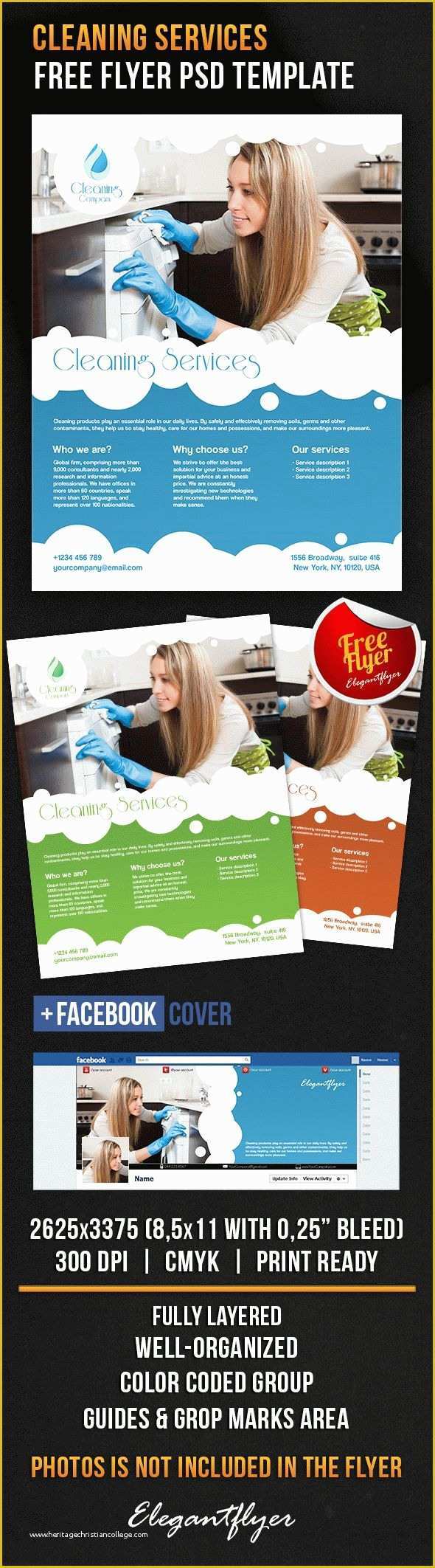 Facebook Ad Template Psd Free Of Download Cleaning Services Cover Psd Flyer