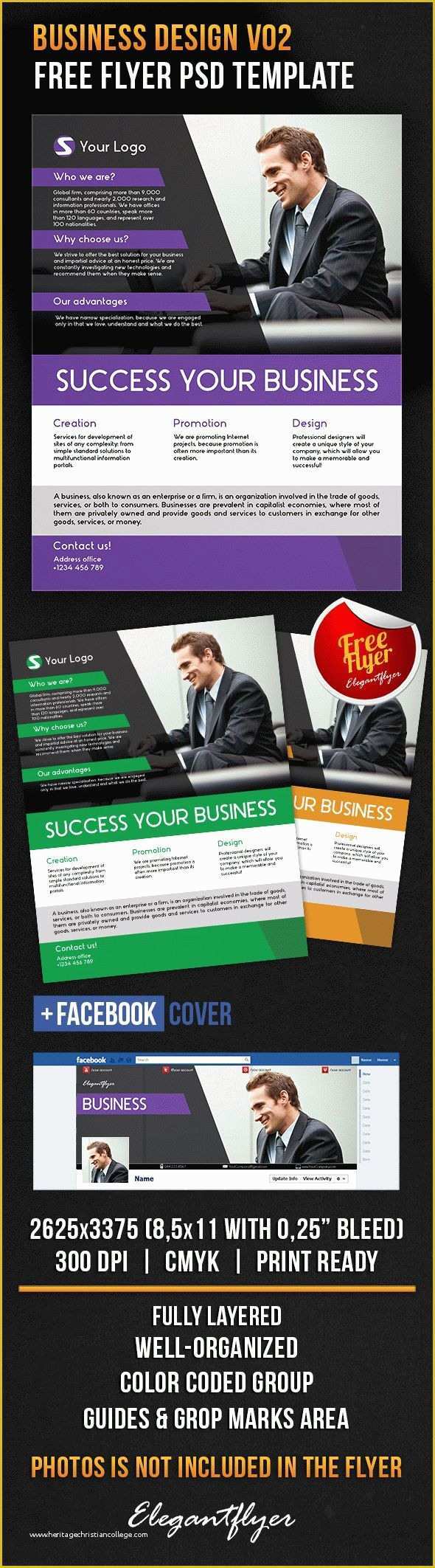 Facebook Ad Template Psd Free Of Get Flyer Template Business Design V02 Cover