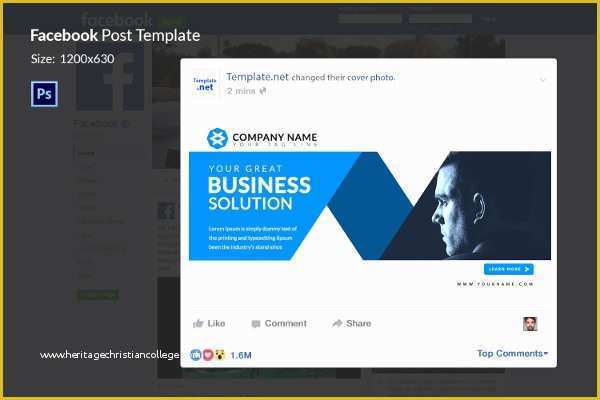 Facebook Business Page Design Templates Free Of Ad Template Free