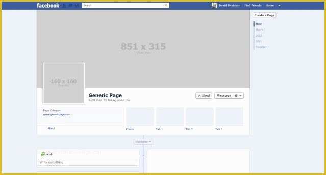 Facebook Business Page Design Templates Free Of Blank Psd Template Good for Fb Profile