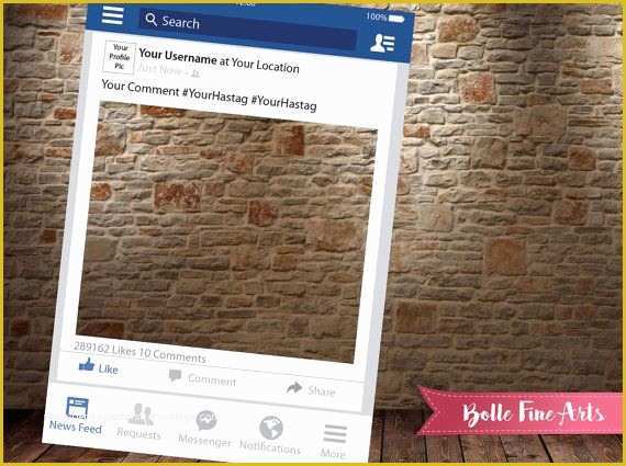 Facebook Frame Prop Template Free Of Frame Digital File Pary Digital by