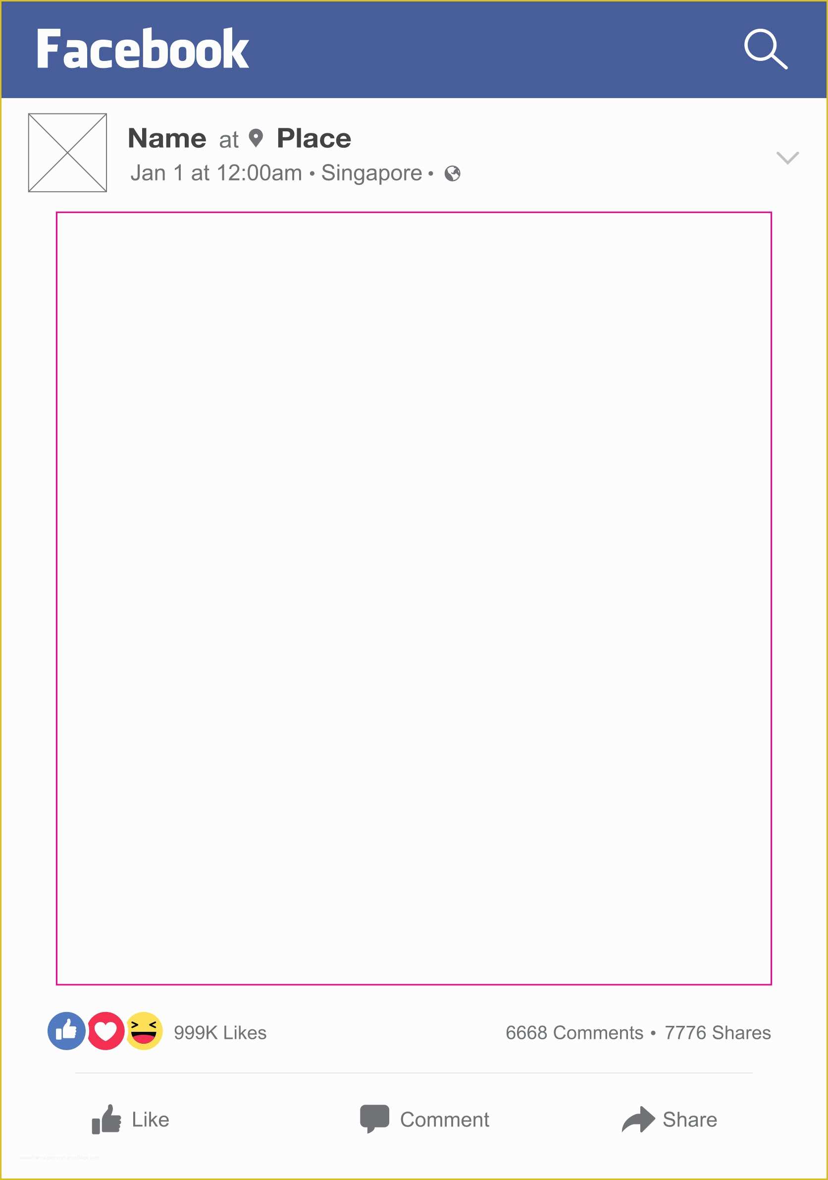 Facebook Frame Prop Template Free Of the E Inkjet