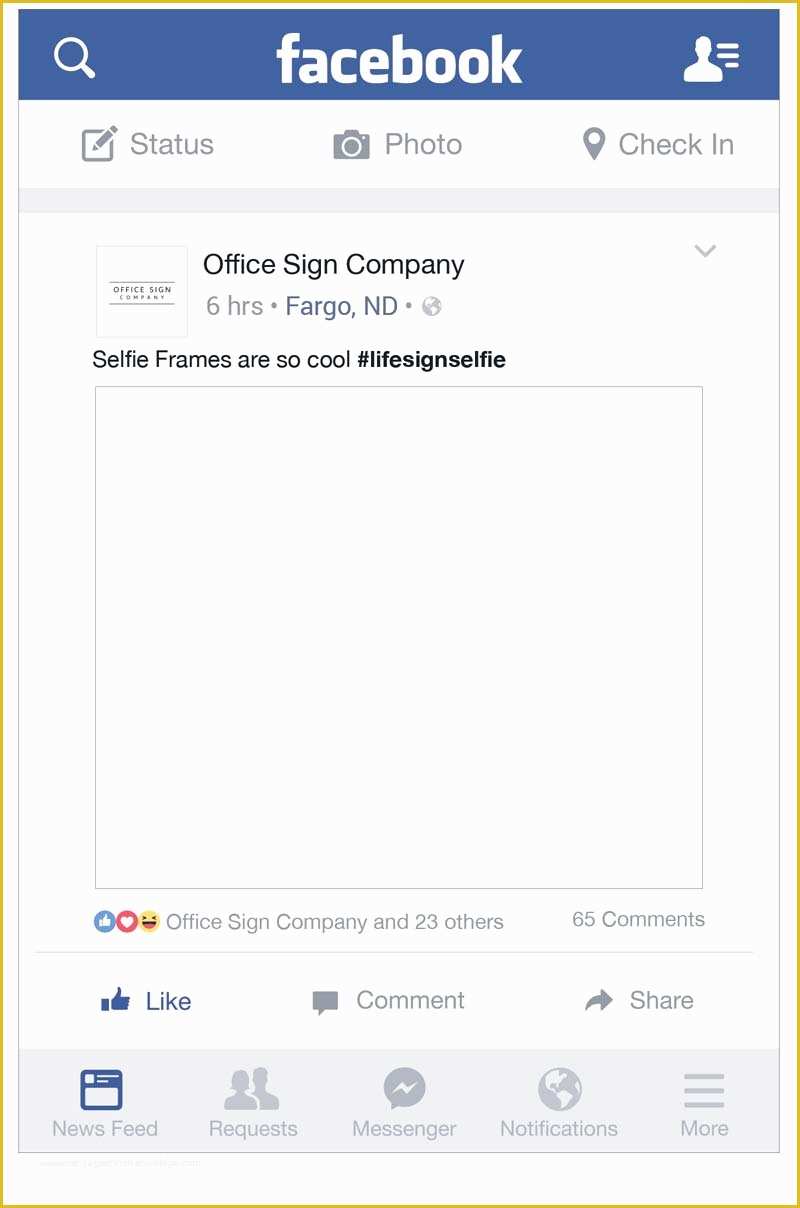 Facebook Photo Templates Free Of Personalized Selfie Frame