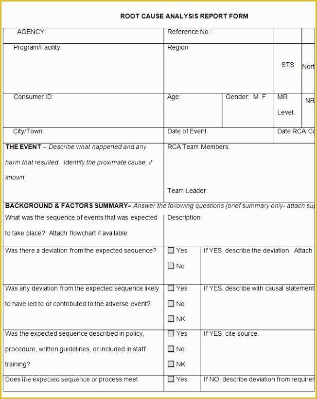 Failure Analysis Report Template Free Of 6 Failure Analysis Report Template Free Yeiuy