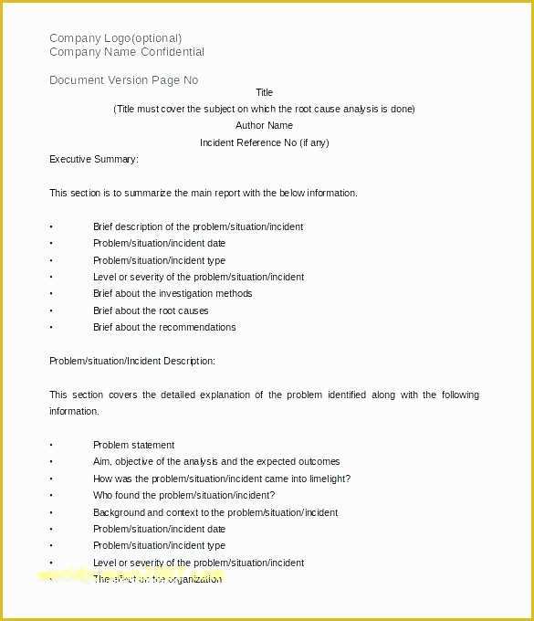 Failure Analysis Report Template Free Of Failure Analysis Report Template – Klonowski