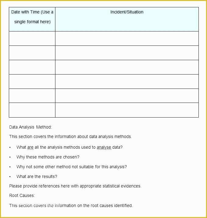 Failure Analysis Report Template Free Of Failure Report Template