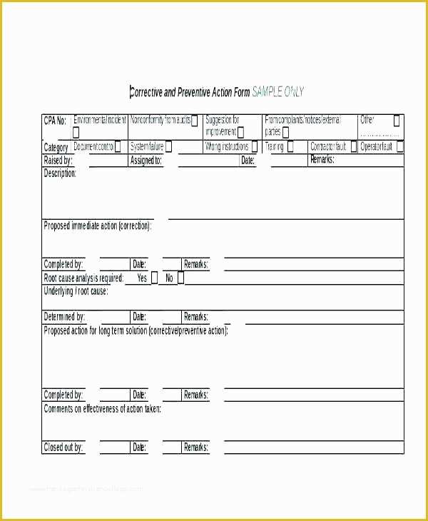 Failure Analysis Report Template Free Of Failure Report Template Root Cause Report Template A 3