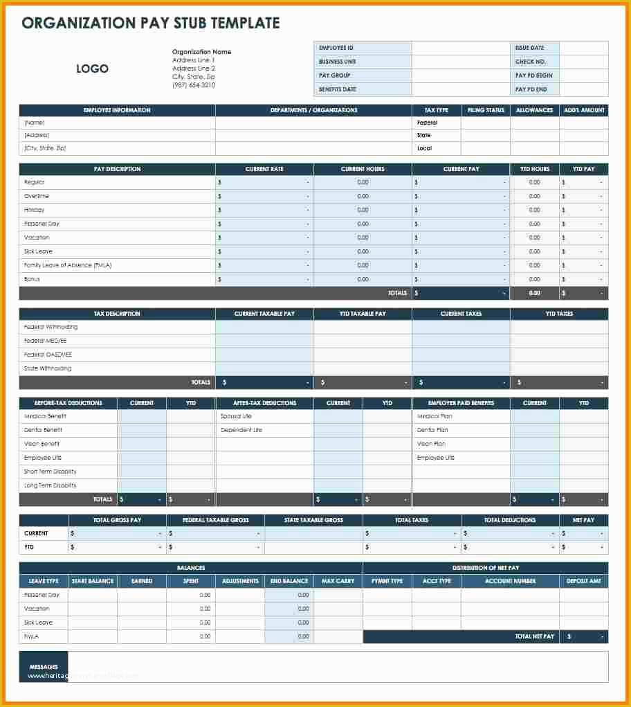 Fake Pay Stub Template Free Of 11 Fake Paycheck Maker