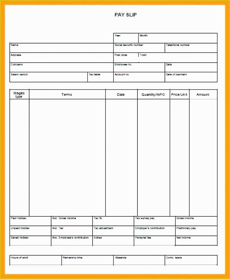 Fake Pay Stub Template Free Of 15 Free Fake Pay Stub Template