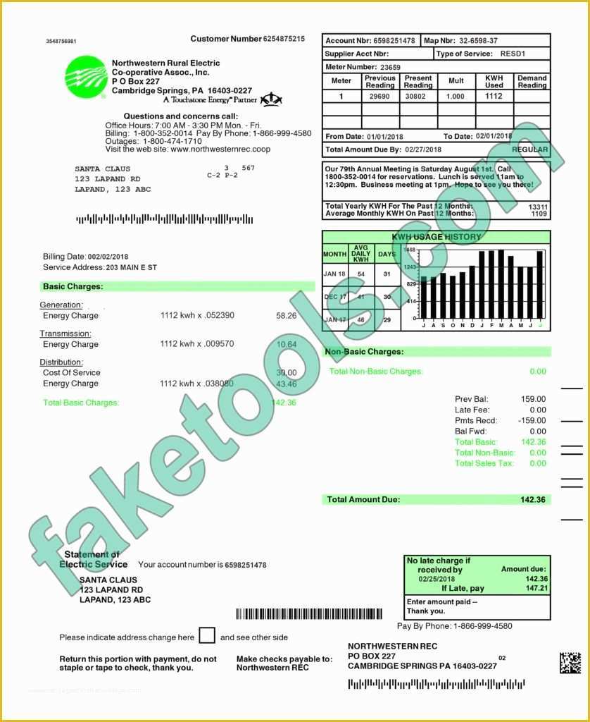 Fake Utility Bill Template Free Of Electric Bill Template Spreadsheet Fake Utility Bill Template Free Of Electric Bill Template Spreadsheet