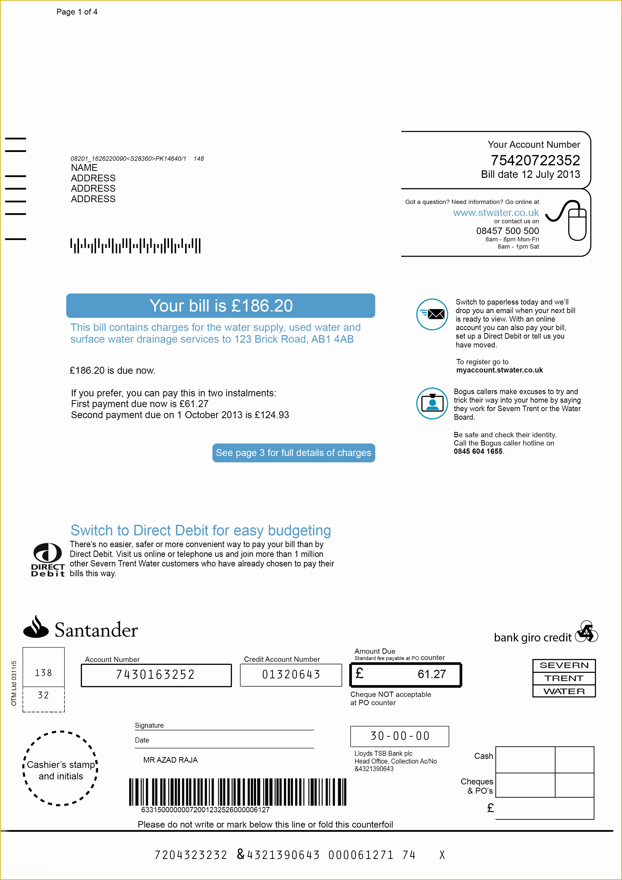 Fake Utility Bill Template Free Of Miami Dade Water and Sewer Pay Bill Water Ionizer