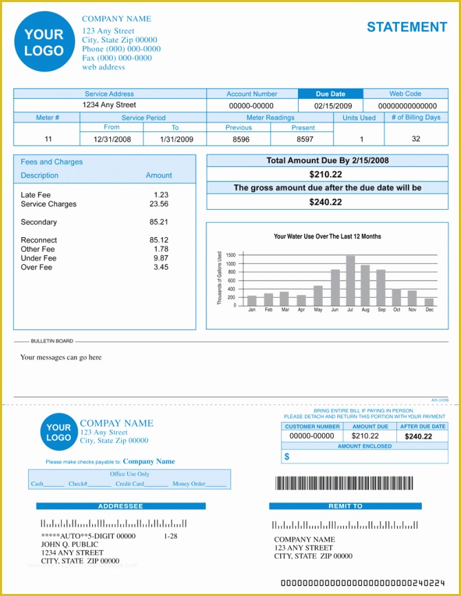 Fake Utility Bill Template Free Of Fake Utility Bill Template Download