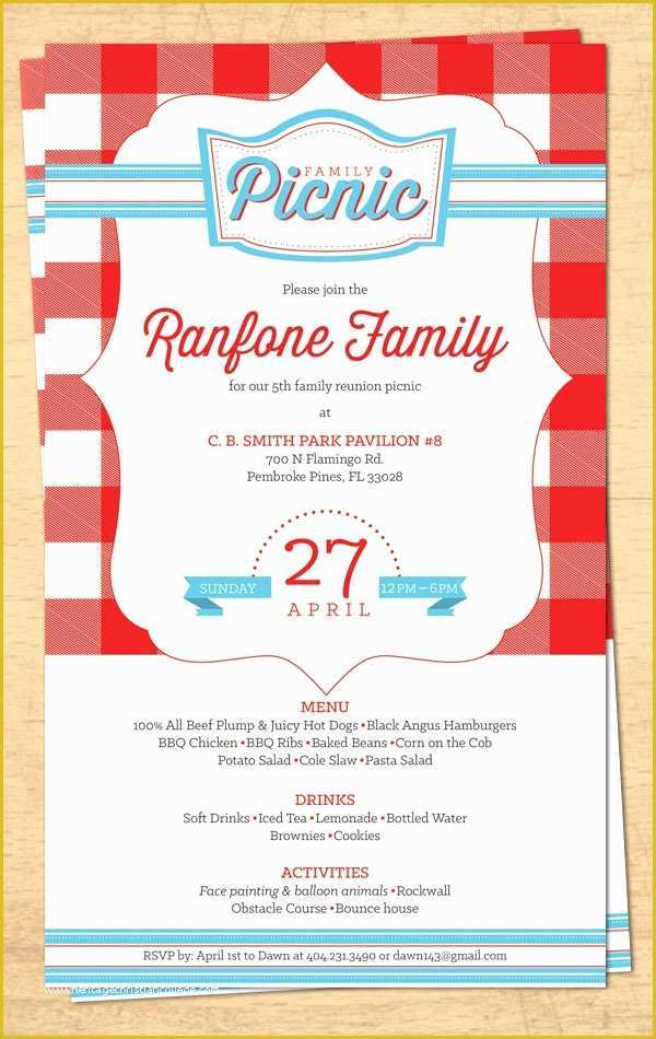 Family Reunion Invitation Templates Free Of 16 Sample Family Reunion Invitations