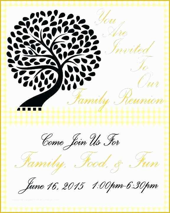Family Reunion Invitation Templates Free Of Family Reunion Invitations Family Reunion Invitation