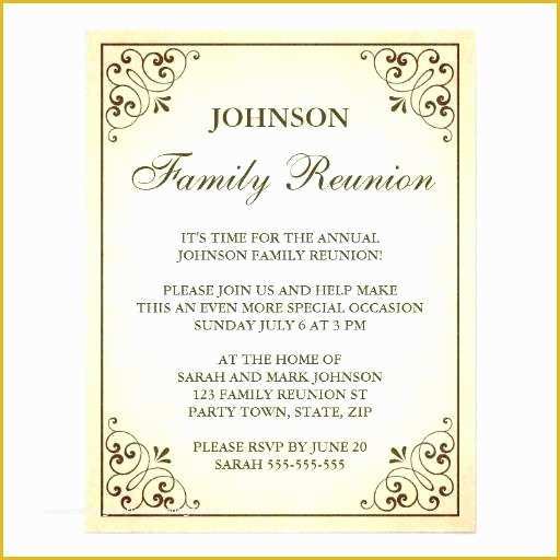 Family Reunion Invitation Templates Free Of Free Printable Family Reunion Invitations Picnic