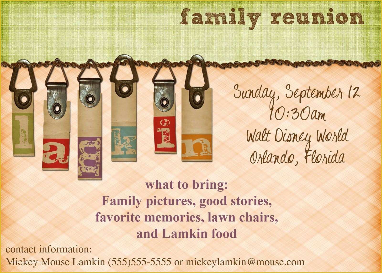 Family Reunion Invitation Templates Free Of Viewing Gallery for Family Reunion Invitations