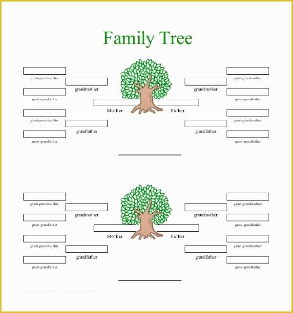 Family Tree Website Templates Free Download Of 51 Family Tree Templates Free Sample Example format