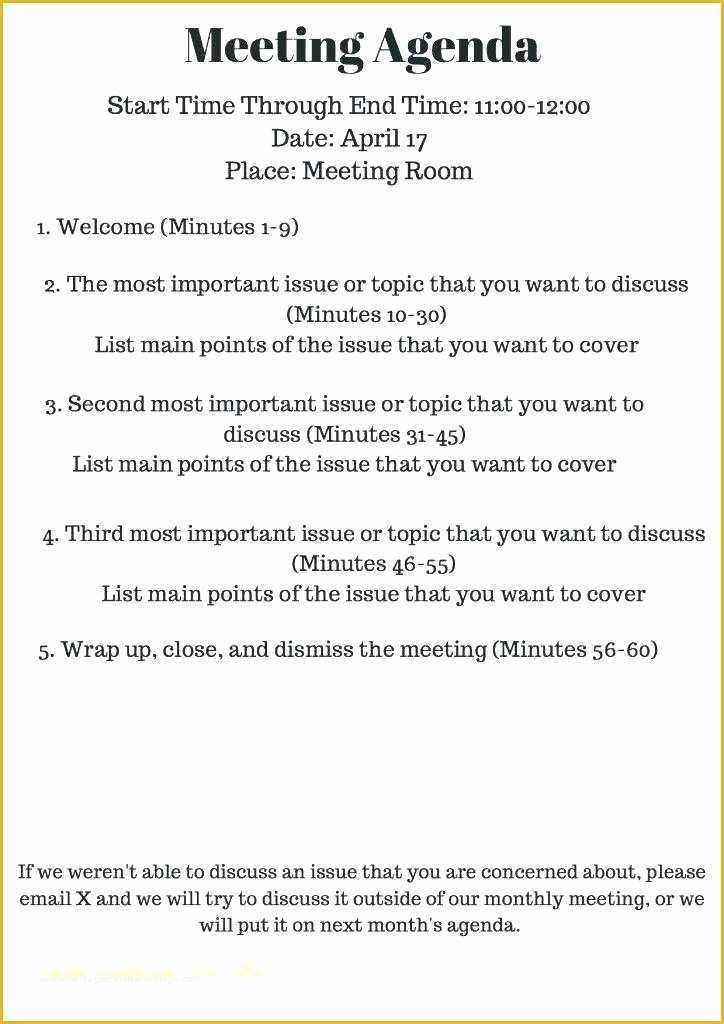 Family Trust Template Free Of Meeting Agenda Examples Samples Doc Family Minutes format