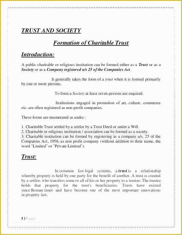 Family Trust Template Free Of Trust Deed Template – Teik