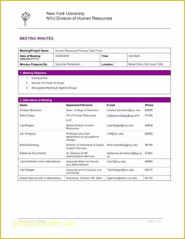 Family Trust Template Free Of Trust Minutes Template Non Profit Board Meeting Simple