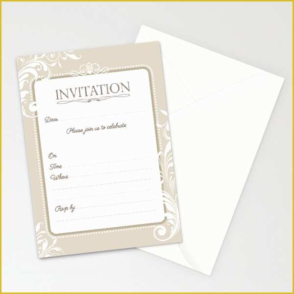 Fancy Invitation Template Free Of 19 formal Invitations Word Psd Ai Eps