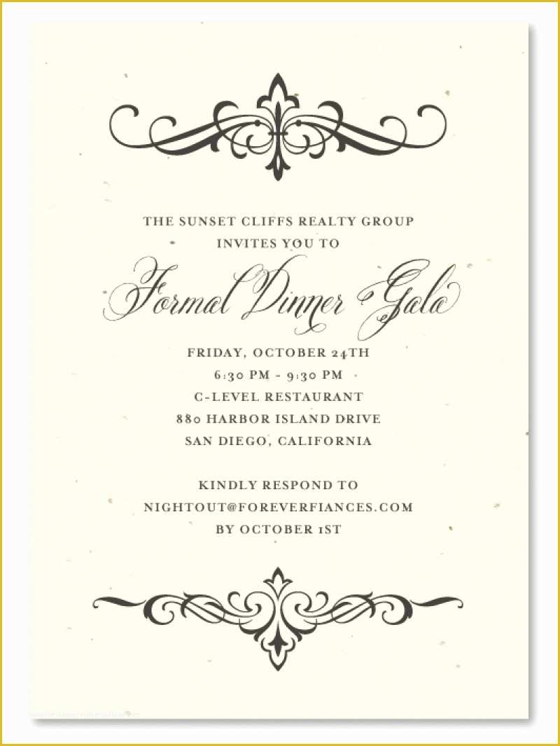 Fancy Invitation Template Free Of Fancy Dinner Menu Templates