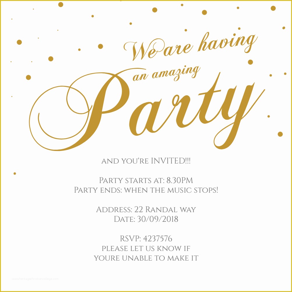 Fancy Invitation Template Free Of Fancy Font Party Free Printable Party Invitation