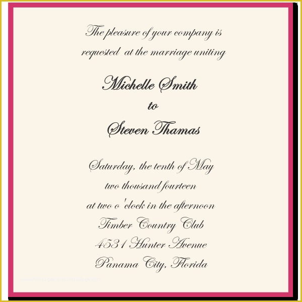 Fancy Invitation Template Free Of formal Invitations Template Invitation Template