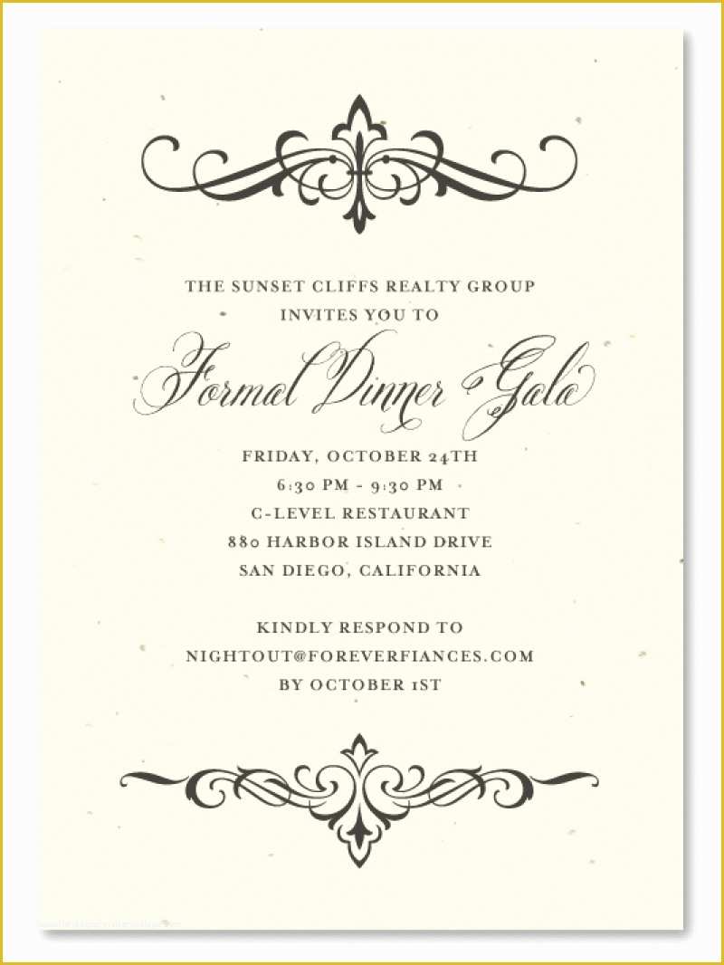 Fancy Invitation Template Free Of formal Party Invitation Templates