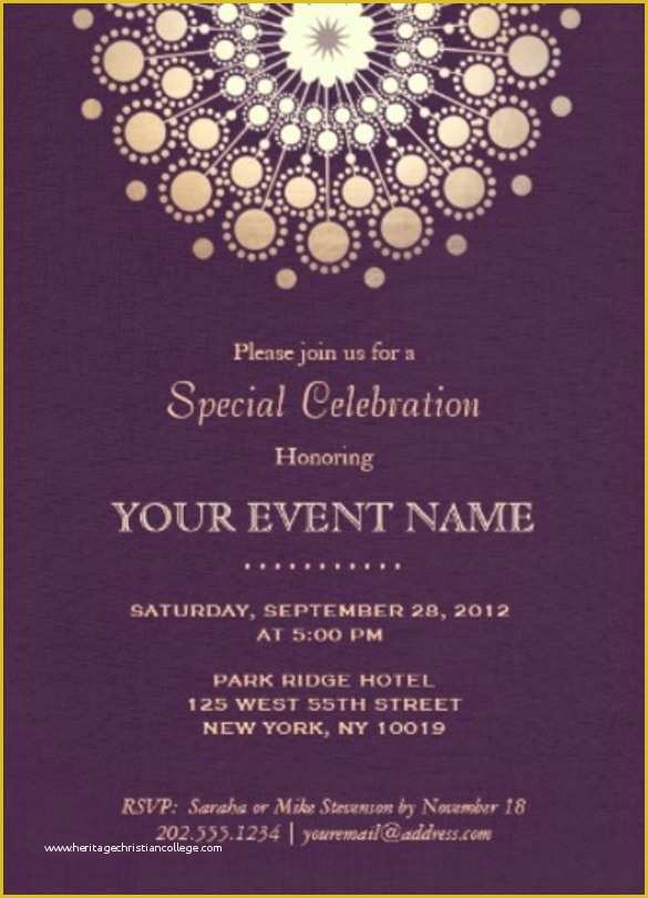 Fancy Invitation Template Free Of formal Template Invitation Card