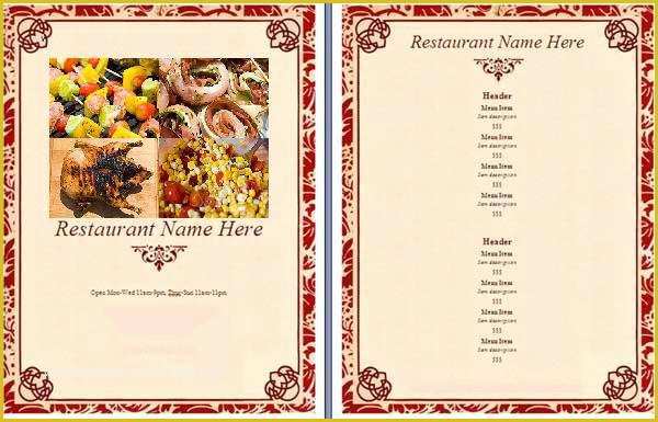 Fancy Menu Template Free Of 6 Fancy Restaurant Menu Designs Fancy Restaurant