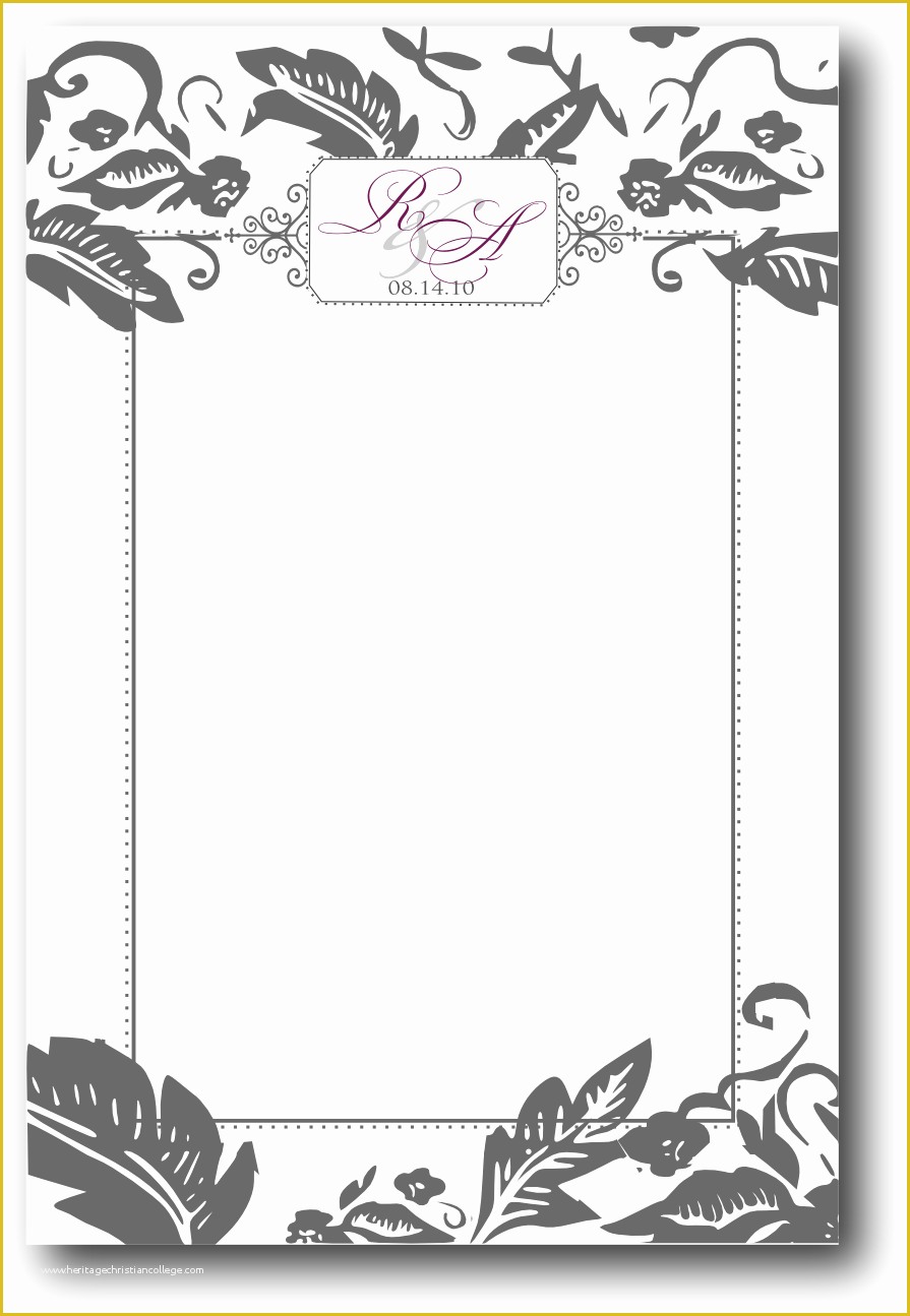 Fancy Menu Template Free Of Chee S Blog Blank Wedding Menus Designs