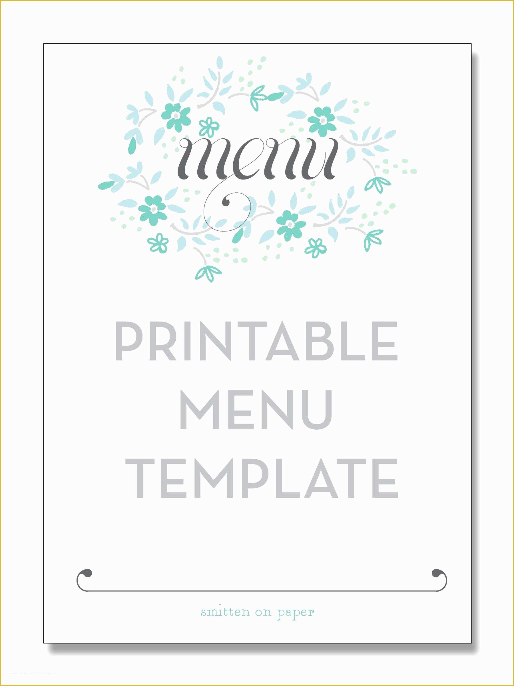 Fancy Menu Template Free Of Detail Blank Fancy Menu Template