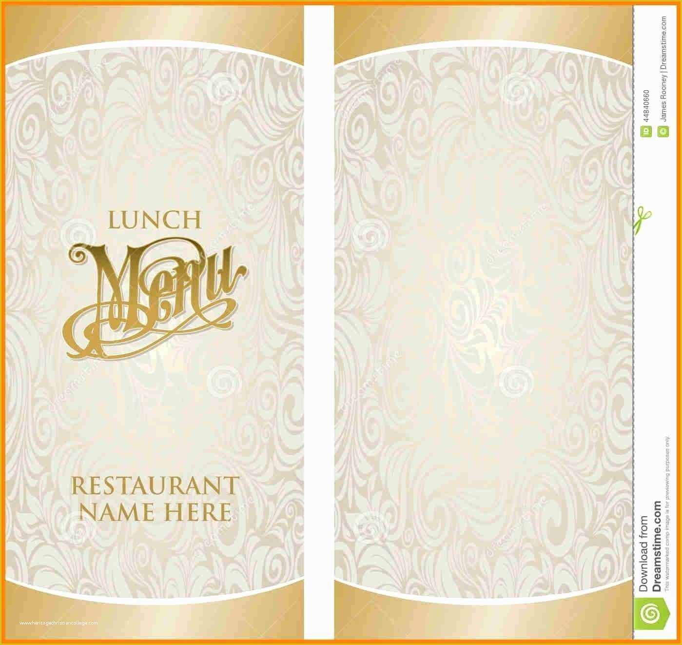 Fancy Menu Template Free Of Fancy Blank Menu Template