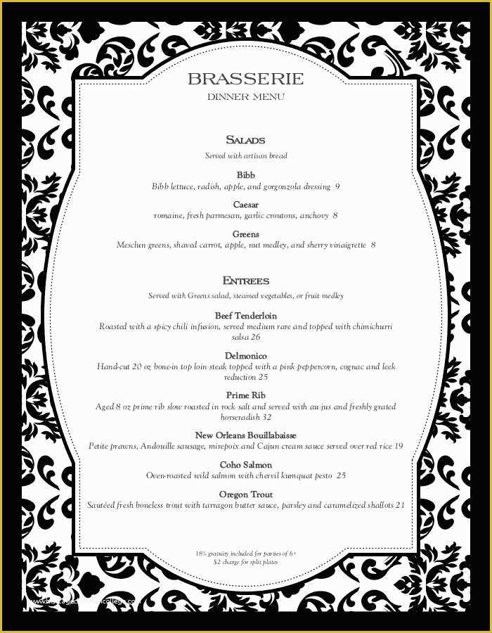 Fancy Menu Template Free Of Fancy Restaurant Menu Template Breadandrosesfoodcoop