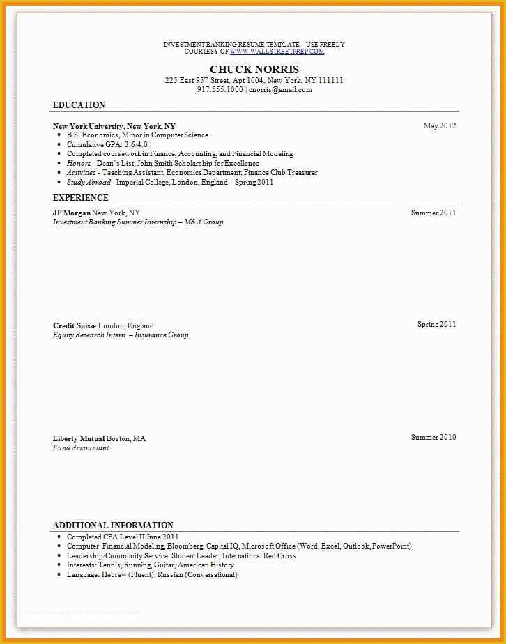 Fancy Resume Templates Free Of 18 Resume form