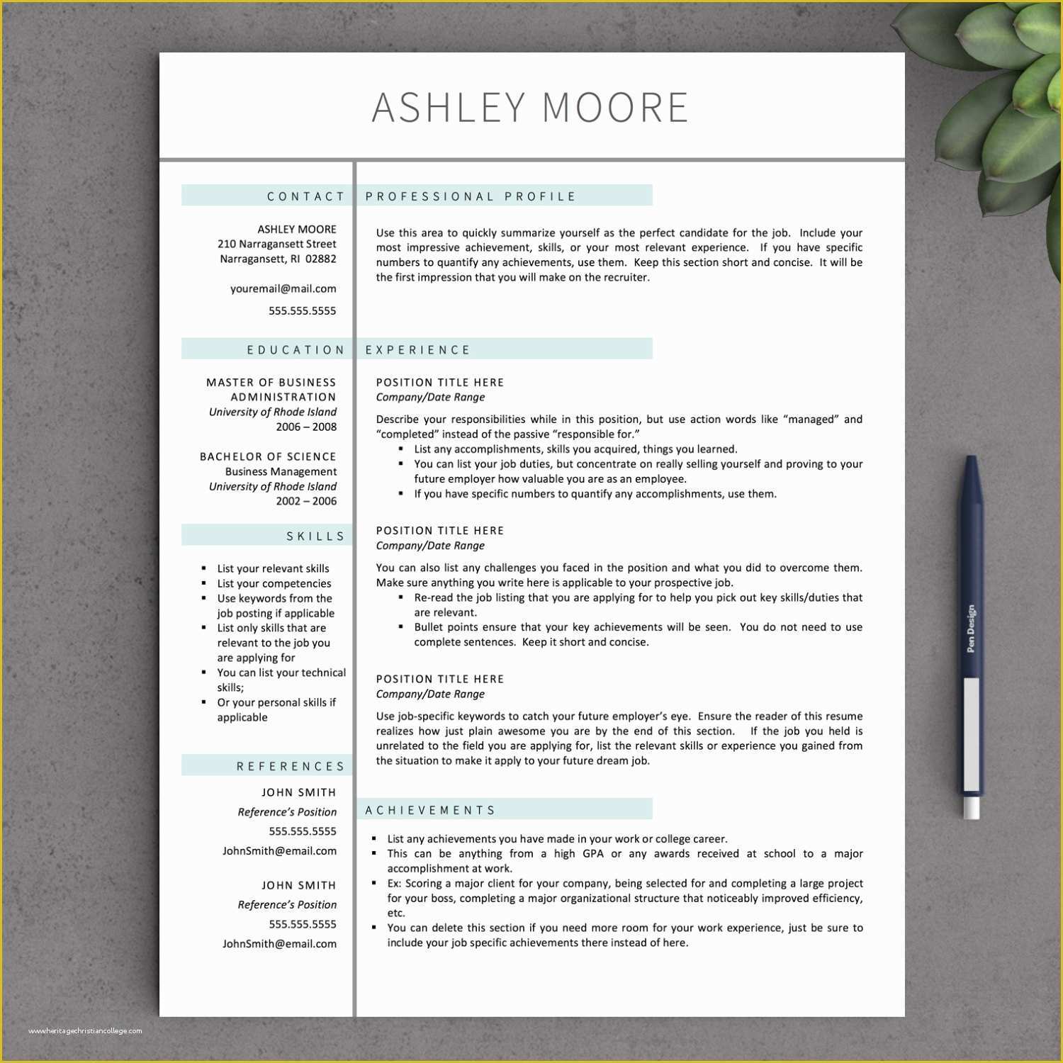 53 Fancy Resume Templates Free