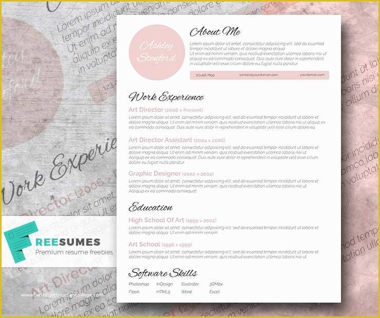 Fancy Resume Templates Free Of touch Of Pink A Beautiful Free Resume Template