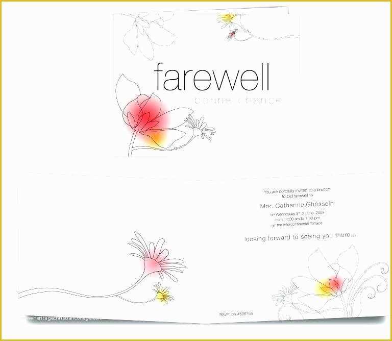 Farewell Party Invitation Template Free Of Farewell Card Template – Onairprojectfo