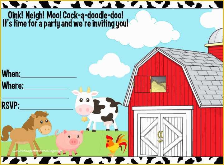 Farm Animal Party Invitation Templates Free Of 40th Birthday Ideas Birthday Invitation Templates Sparklebox