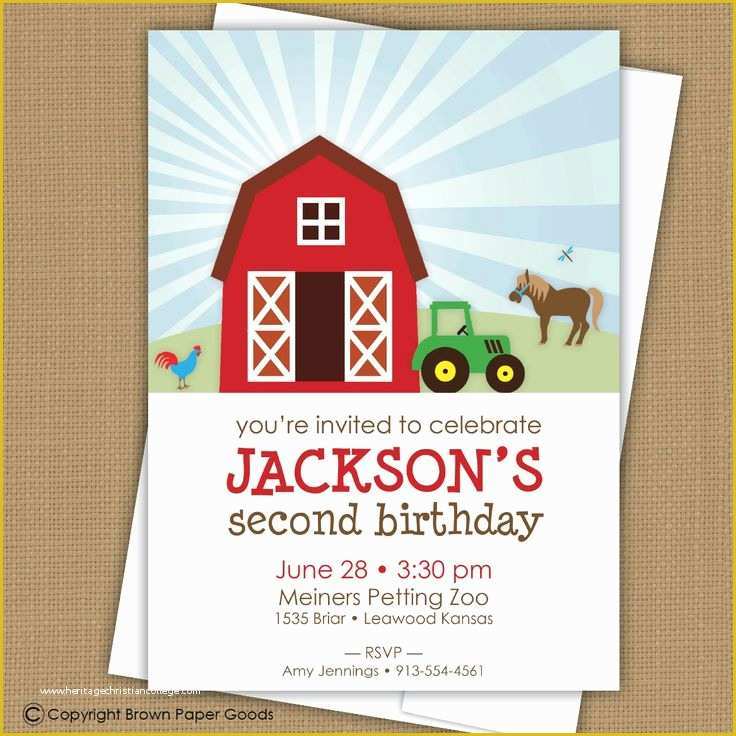 Farm Animal Party Invitation Templates Free Of Best 25 Farm Party Invitations Ideas On Pinterest