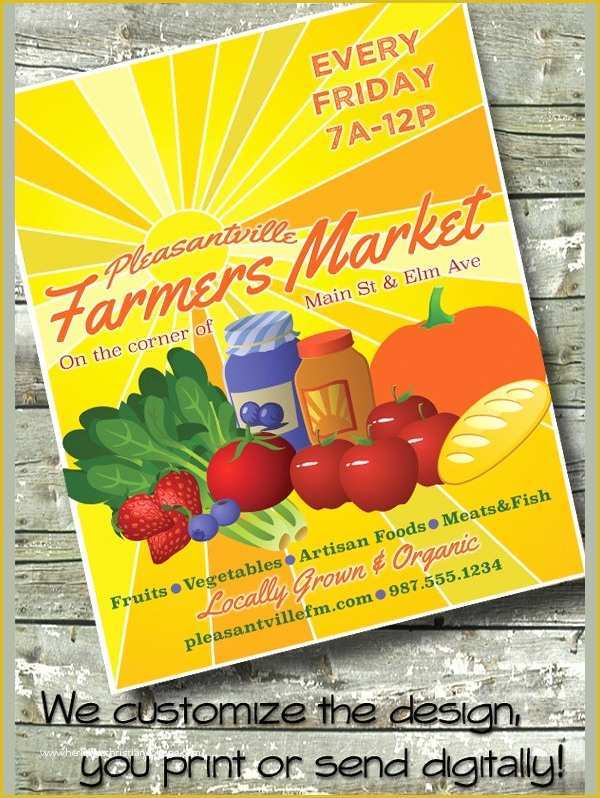 Farmers Market Flyer Template Free Of 18 Grocery Flyers Free Psd Vecto Ai Illustrator Eps