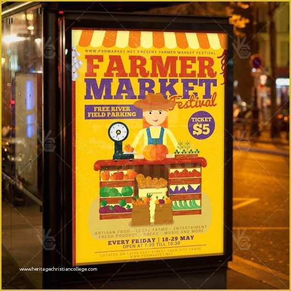 Farmers Market Flyer Template Free Of Farmer Market Premium Flyer Psd Template