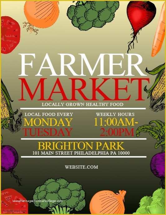 Farmers Market Flyer Template Free Of Farmer Market Template