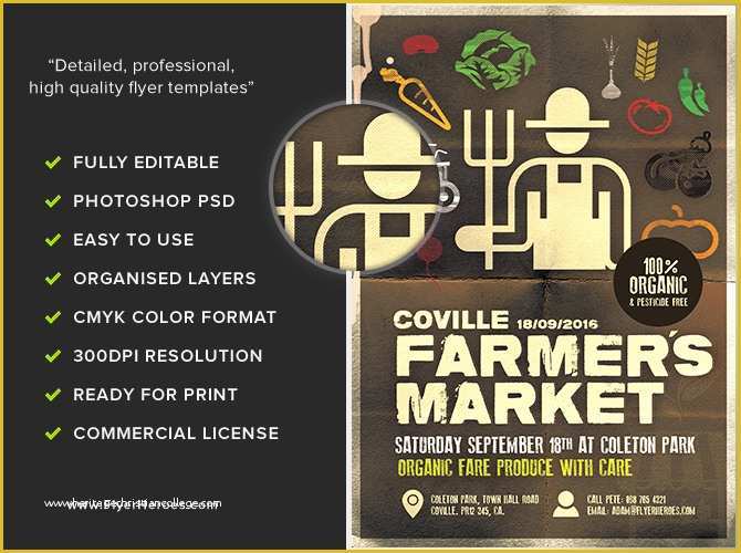 Farmers Market Flyer Template Free Of Farmer S Market Poster Template Flyerheroes