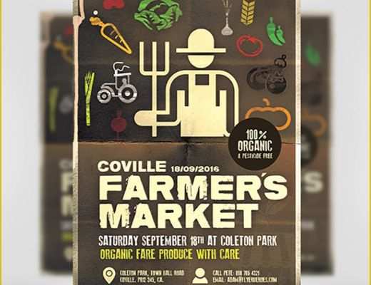 Farmers Market Flyer Template Free Of Farmer S Market Poster Template Flyerheroes
