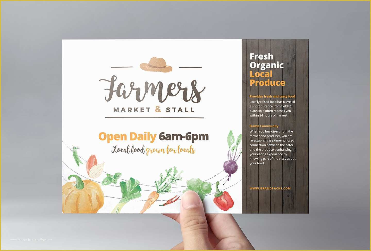 Farmers Market Flyer Template Free Of Farmers Market Flyer Template for Shop & Illustrator