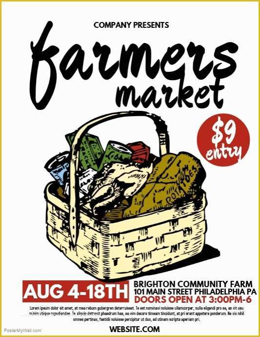Farmers Market Flyer Template Free Of Farmers Market Template