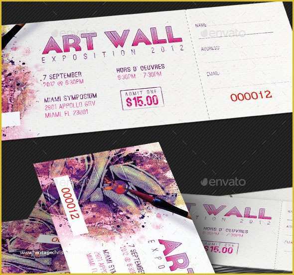 Fashion Show Ticket Template Free Of 25 Awesome Ticket Template Designs Print