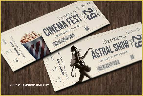 Fashion Show Ticket Template Free Of 34 Inspiring Examples Of Ticket Designs Psd Ai Word
